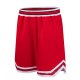 Men's Custom Red Black-White Authentic Throwback Basketball Shorts